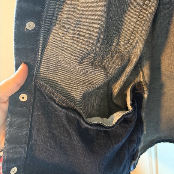 ⚡️LEVI’S Men's Denim Jacket with Tan Collar - Picture 6 of 6